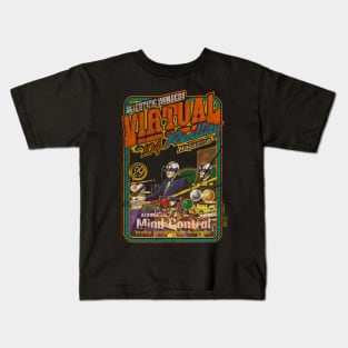 scientific  wonders virtual reality sci fi vintage magazine Kids T-Shirt